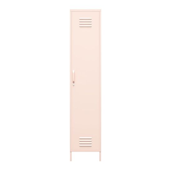 Picture of Ameriwood Home Mission District 4-Shelf Single Metal Locker Storage Cabinet, 72-13/16inH x 15inW x 15-3/4inD, Pink