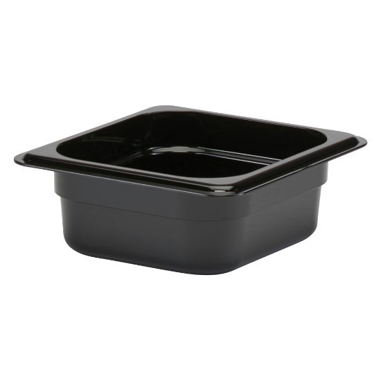 Picture of Cambro Camwear GN 1/6 Size 2in Food Pans, 2inH x 6-3/8inW x 7inD, Black, Set Of 6 Pans