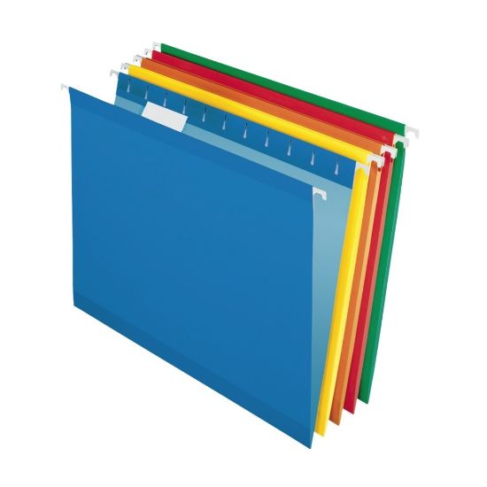 Picture of Pendaflex Premium Reinforced Color Hanging File Folders, Letter Size, Color Assortment #1, Pack Of 25 Folders