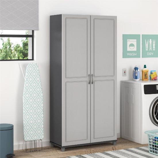 Picture of Ameriwood Home Kendall 36in Utility Storage Cabinet, 5 Shelves, Gray