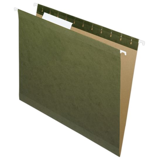 Picture of Pendaflex Premium Reinforced Hanging Folders, 1/3 Cut, Letter Size, Standard Green, Pack Of 25