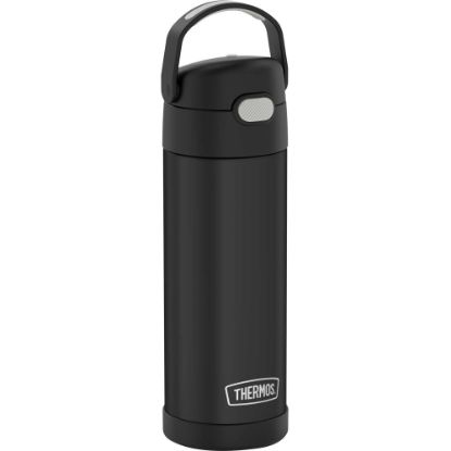 Picture of Thermos FUNtainer Water Bottle 16Oz - 16 fl oz - Matte Black - Stainless Steel