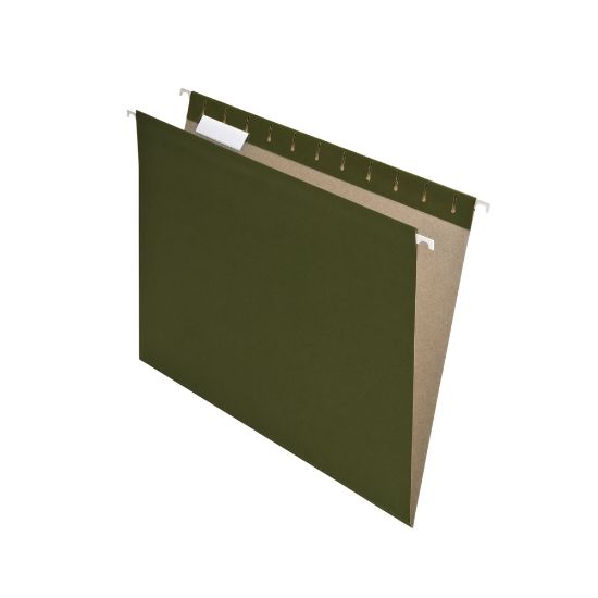 Picture of Pendaflex Earthwise Hanging File Folders, Letter Size, 100% Recycled, Green, Pack Of 25 Folders