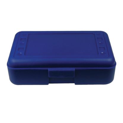 Picture of Romanoff Products Pencil Boxes, 8 1/2inH x 5 1/2inW x 2 1/2inD, Blue, Pack Of 12