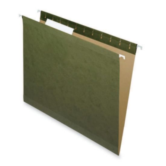 Picture of Pendaflex Premium Reinforced Hanging Folders, No Tabs, Letter Size, Standard Green, Pack Of 25