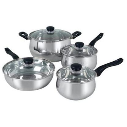 Picture of Oster Rametto 8-Piece Stainless-Steel Cookware Set, Silver