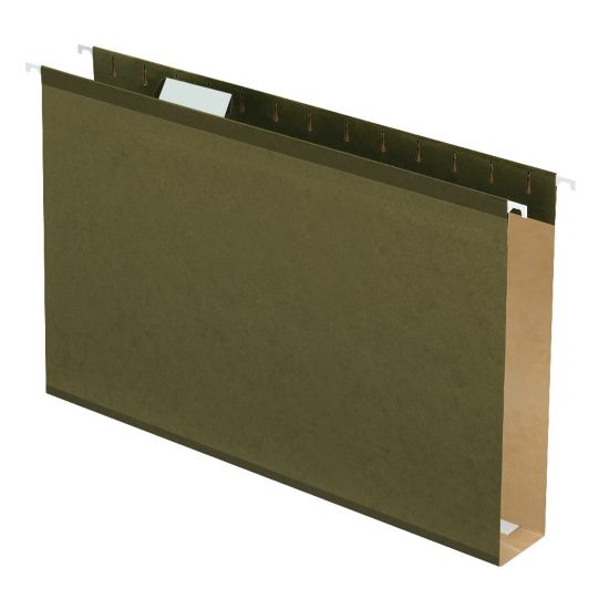 Picture of Pendaflex Premium Reinforced Extra-Capacity Hanging File Folders, 2in Expansion, Legal Size, Green, Pack Of 25 Folders