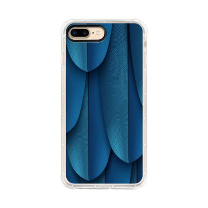 Picture of OTM Essentials Tough Edge Case For iPhone 7/8, Blue Feathers, OP-QP-Z134A