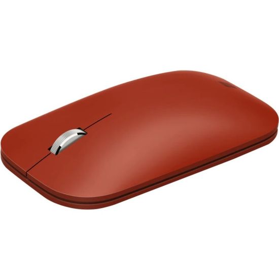 Picture of Microsoft Surface Mobile Mouse - BlueTrack - Wireless - Bluetooth/Radio Frequency - 2.40 GHz - Poppy Red - Scroll Wheel - Symmetrical