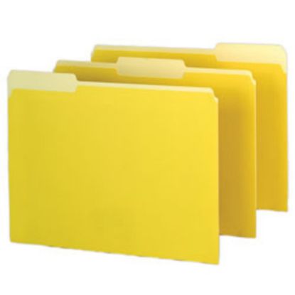 Picture of Pendaflex Color Interior File Folders, 1/3 Cut, Letter Size, Yellow, Pack Of 100