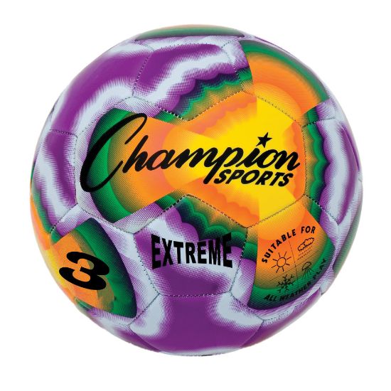 Picture of Champion Sports Extreme Tiedye Soccer Ball, Size 3, Multicolor