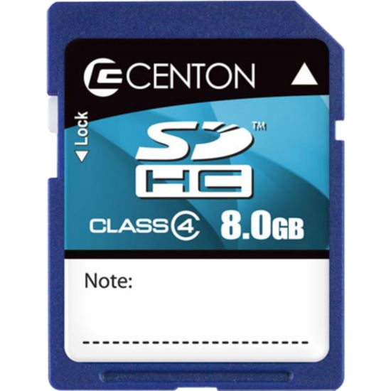 Picture of Centon Essential - Flash memory card - 8 GB - Class 4 - SDHC - blue