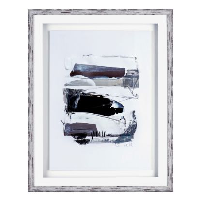 Picture of Lorell Abstract Design Framed Artwork, 35-1/2in x 27-1/2in, Black/White