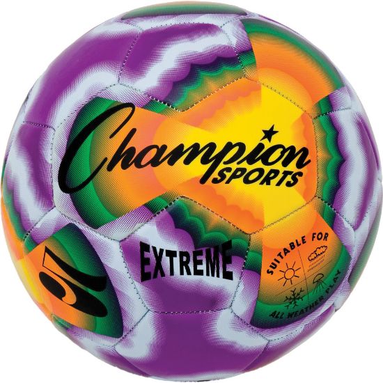 Picture of Champion Sports Extreme Tiedye Soccer Ball, Size 5, Multicolor