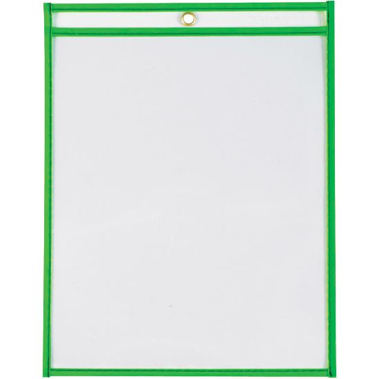 Picture of Partners Brand Job Ticket Holders, 9in x 12in, Neon Green, Pack Of 15