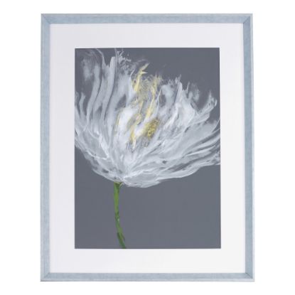 Picture of Lorell White Flower Design Framed Abstract Art, 27-1/2in x 35-1/2in, Design I