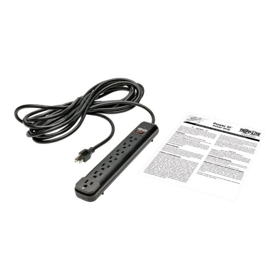 Picture of Tripp Lite Power Strip 7 Outlet NEMA 5-15R AC 25ft Cord 5-15P Black Housing - Power strip - 15 A - AC 120 V - 1800 Watt - input: NEMA 5-15P - output connectors: 7 (NEMA 5-15) - 25 ft cord - black