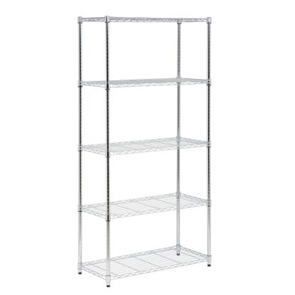 Picture of Honey-Can-Do Urban Steel Adjustable Industrial Shelving Unit, 5-Tier, Chrome