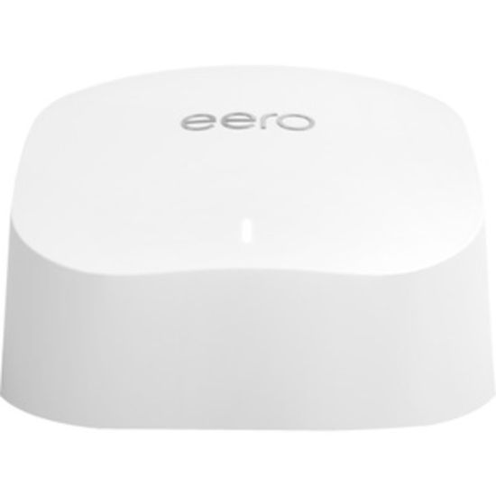 Picture of eero Wi-Fi 6 IEEE 802.11ax Ethernet Wireless Router - 2.40 GHz ISM Band - 5 GHz UNII Band - 62.50 MB/s Wireless Speed - 2 x Network Port - USB - Gigabit Ethernet - Desktop