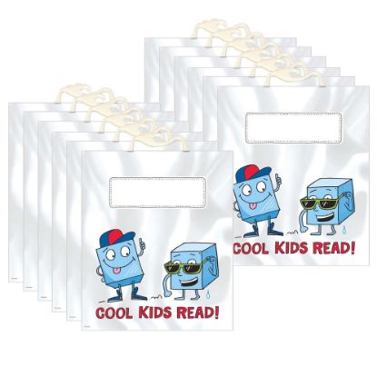 Picture of Creative Teaching Press Book Buddy Bags, Cool Kids Read, 12-1/2in x 10-1/2in, 6 Bags Per Pack, Set Of 2 Packs