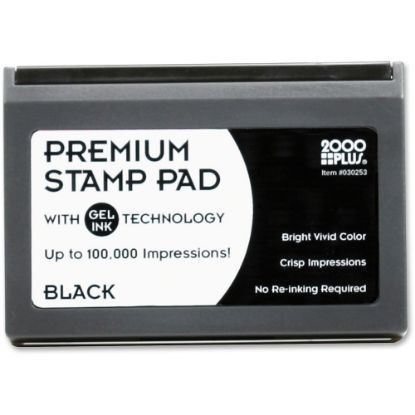 Picture of COSCO Microgel Stamp Pad for 2000 PLUS, 2 3/4 x 4 1/4, Black