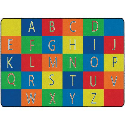 Picture of Flagship Carpets Alphabet Seating Rug, 6ft x 8ft 4in, Multicolor