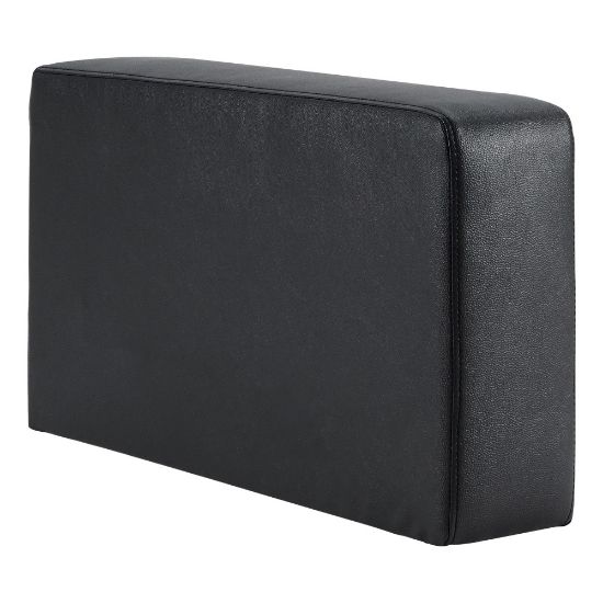 Picture of Lorell Contemporary Sofa Seat Cushioned Armrest, 13-3/8inH x 4-3/4inW x 25-1/2inD, Black