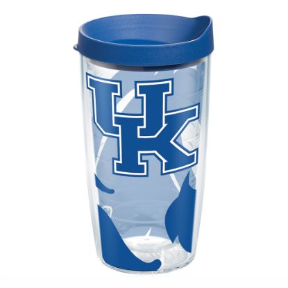 Picture of Tervis Genuine NCAA Tumbler With Lid, Kentucky Wildcats, 16 Oz, Clear