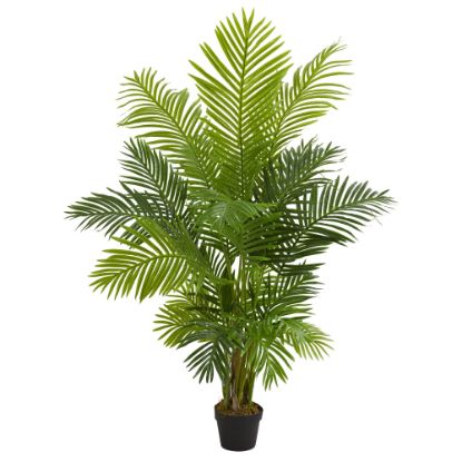 Picture of Nearly Natural Hawaii Palm 60inH Artificial Tree With Pot, 60inH x 10inW x 6inD, Green