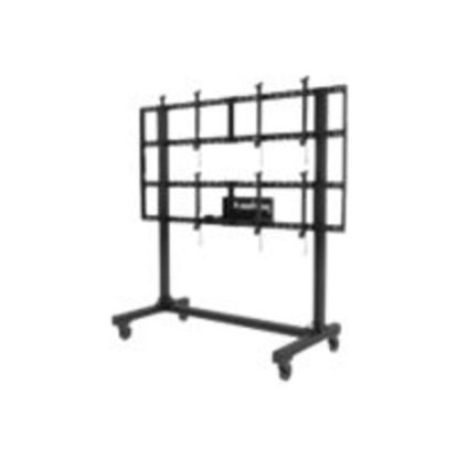 Picture of Peerless-AV Portable Video Wall DS-C560-2X2 - Cart - for 4 flat panels - aluminum - black powder coat - screen size: 46in-60in