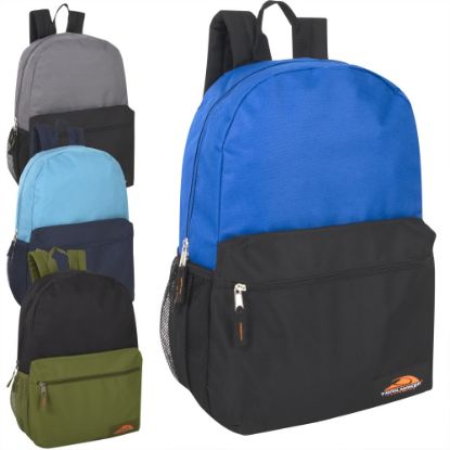 Picture of Trailmaker 2-Tone Backpacks, Assorted Colors, Pack Of 24 Backpacks