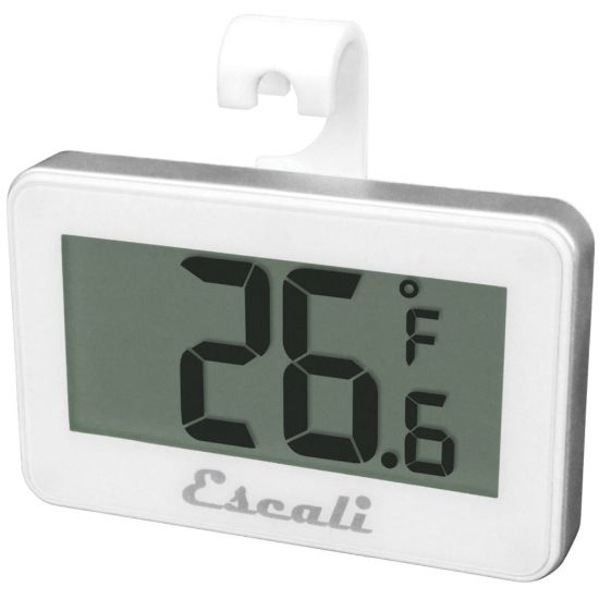 Picture of Escali Digital Refrigerator / Freezer Thermometer - 4 deg.F (-20 deg.C) to 122 deg.F (50 deg.C) - Large Display, Easy to Read, Compact, Temperature Guide - For Refrigerator/Freezer