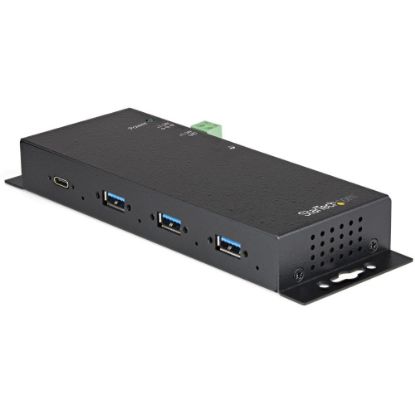 Picture of Line StarTech.com 4 Port USB C Hub 10Gbps - Metal Industrial USB 3.2/3.1 Gen 2 Type-C Hub - 3A/1C - USB-C or USB-A Host - Mountable - ESD/Surge