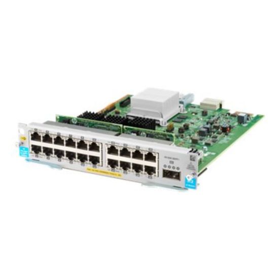 Picture of HPE 20-port 10/100/1000BASE-T PoE+ MACsec / 1-port 40GbE QSFP+ v3 zl2 Module - For Data Networking, Optical Network - 20 RJ-45 1000Base-T LAN - Twisted Pair, Optical FiberGigabit Ethernet, 40 Gigabit Ethernet