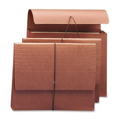 Picture of Smead Redrope Expanding Wallets With Elastic, Letter Size, 3 1/2in Expansion, 30% Recycled, Redrope, Pack Of 10