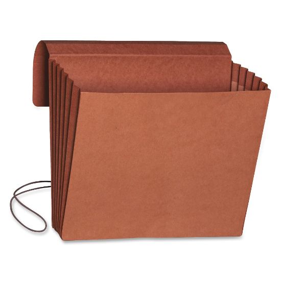 Picture of Smead Redrope Expanding Wallets With Elastic, Letter Size, 5 1/4in Expansion, 30% Recycled, Redrope, Pack Of 10