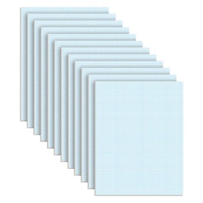 Picture of TOPS Quadrille Pads With Heavyweight Paper, 10 x 10 Squares/Inch, 50 Sheets, White