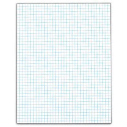 Picture of TOPS Quadrille Pads With Heavyweight Paper, 4 x 4 Squares/Inch, 50 Sheets, White