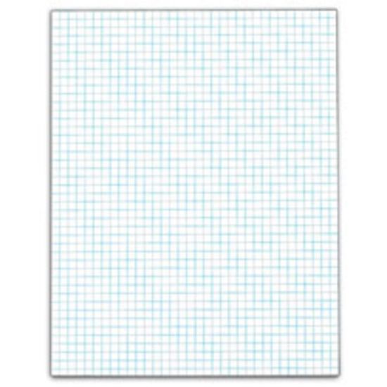 Picture of TOPS Quadrille Pads With Heavyweight Paper, 4 x 4 Squares/Inch, 50 Sheets, White