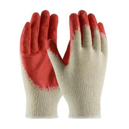 Picture of PIP Latex Coated Gloves, Large, Red, Pack Of 12 Pairs