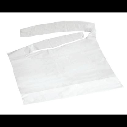 Picture of Medline Waterproof Plastic Bibs With Crumb Catchers, 16in x 24in, White, Case Of 500