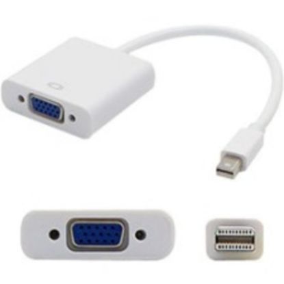 Picture of AddOn 8in Apple MB572Z/B Compatible Mini-DisplayPort Male to VGA Female White Adapter Cable - 100% compatible and guaranteed to work