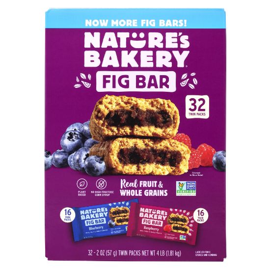 Picture of NATUREs BAKERY Fig Bars Variety Pack, 2 oz, 32 Count