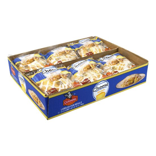 Picture of Cloverhill Cheese Danish Pastries, 4 Oz, Box Of 12 Pastries