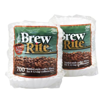 Picture of Brew Rite 8-12-Cup Basket Coffee Filters, Pack Of 700 Filters