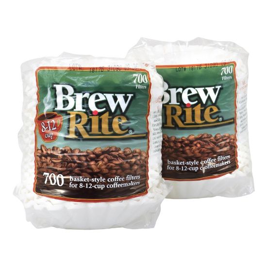 Picture of Brew Rite 8-12-Cup Basket Coffee Filters, Pack Of 700 Filters