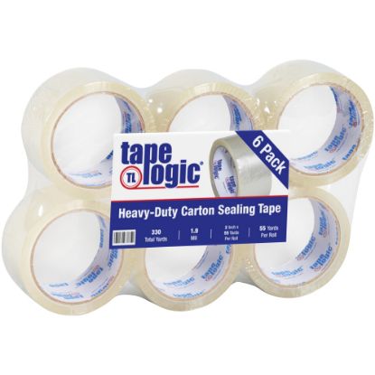 Picture of Tape Logic #700 Hot Melt Tape, 2in x 55 Yd., Clear, Case Of 6