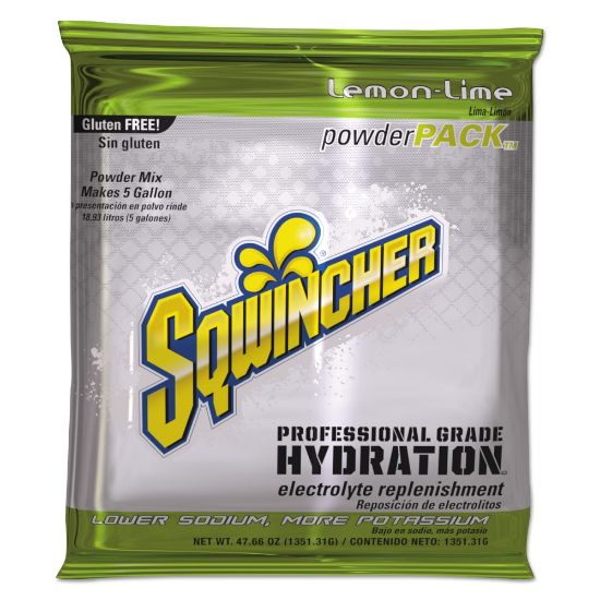 Picture of Sqwincher Powder Packs, Lemon-Lime, 47.66 Oz, Case Of 16