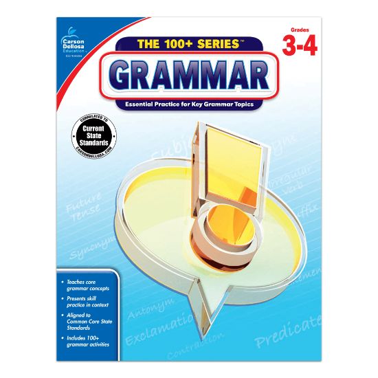 Picture of Carson-Dellosa 100+ Series Grammar Workbooks, Grades 3-4