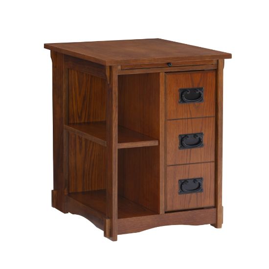 Picture of Powell Molina Side Table, 24inH x 18-3/8inW x 22-5/8inD, Oak